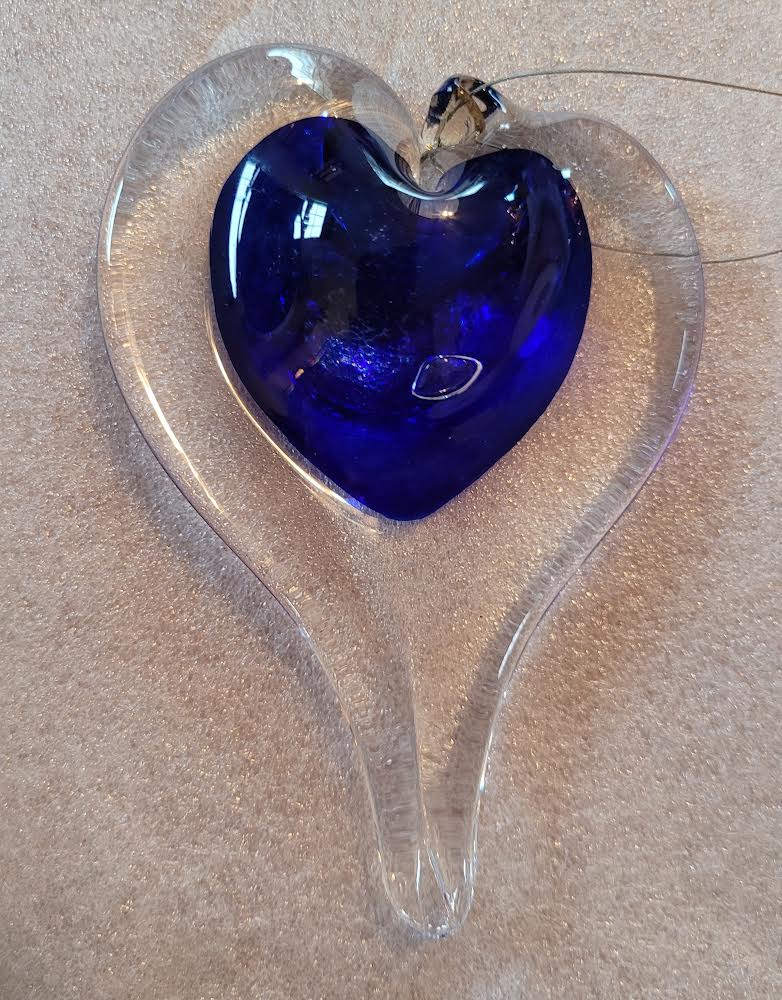 Handblown Glass - Heart #25
