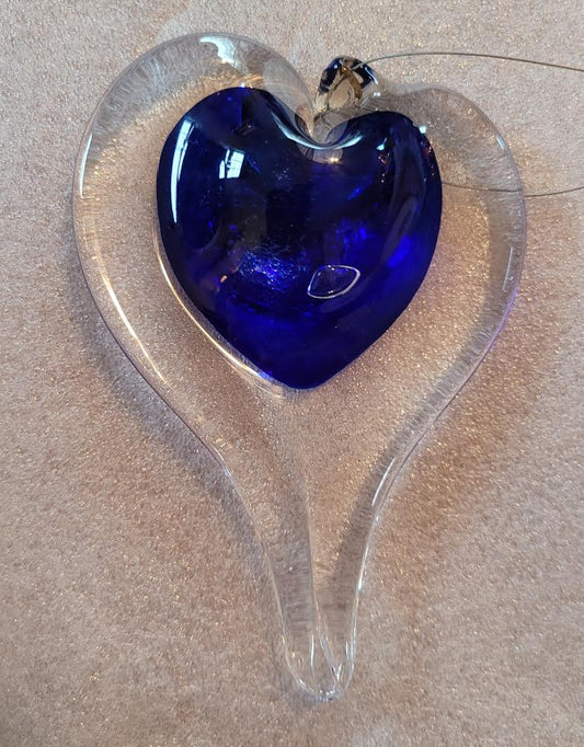 Handblown Glass - Heart #25