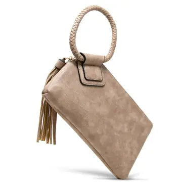 Handbag - Kayla Wristlet Clutch - Stone