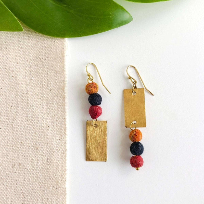 Earrings - WF - Kantha (ER-1038)