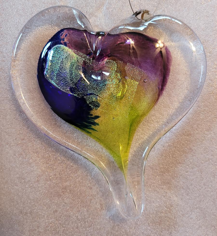Handblown Glass - Heart #26