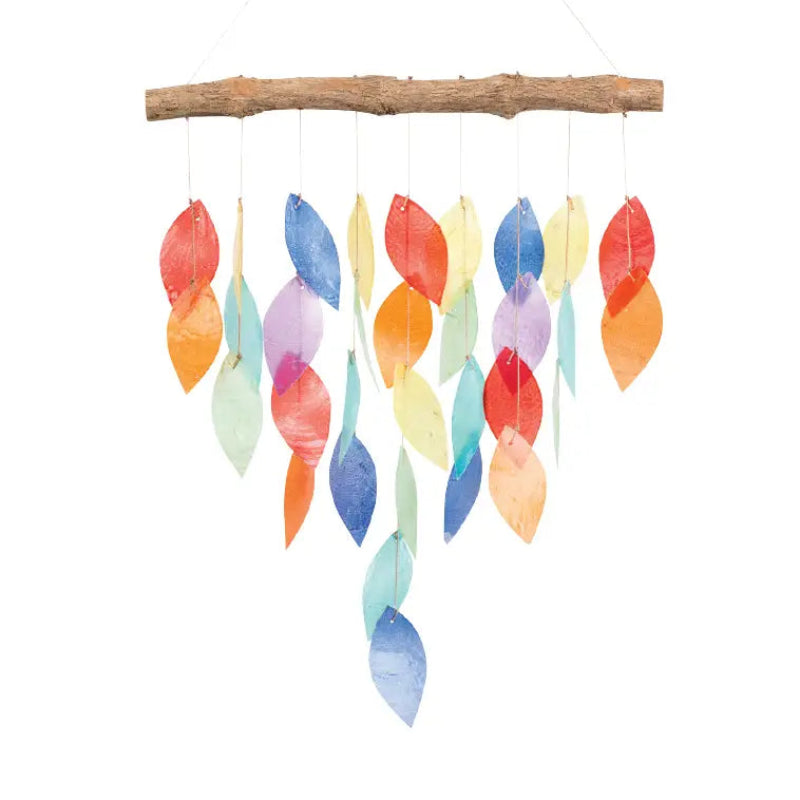 Windchime - BI - Capiz - Rainbow leaves