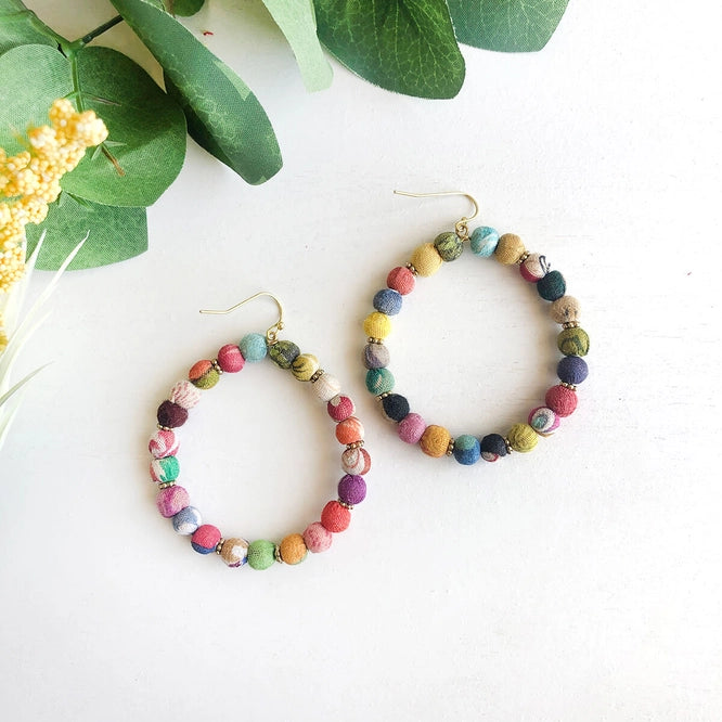 Earrings - Kantha