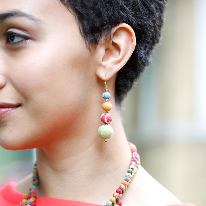 Earrings - Kantha