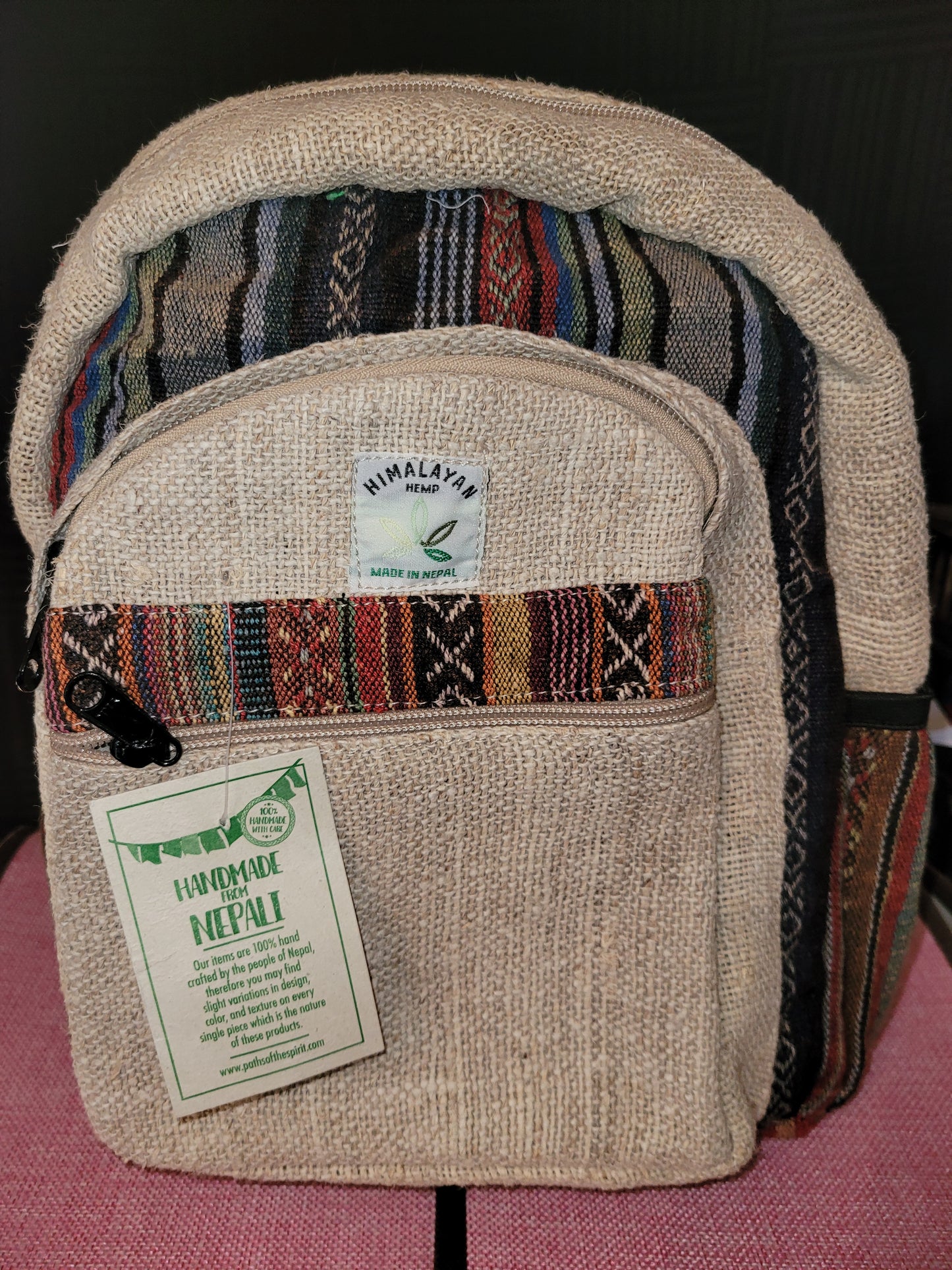 Backpack - Hemp - Multicolor Stripes