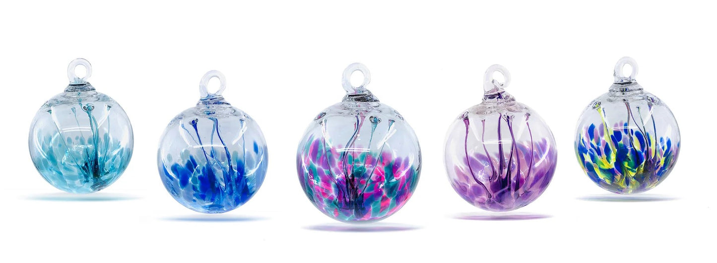 Handblown Glass - Witch Ball - Aurora - 3"