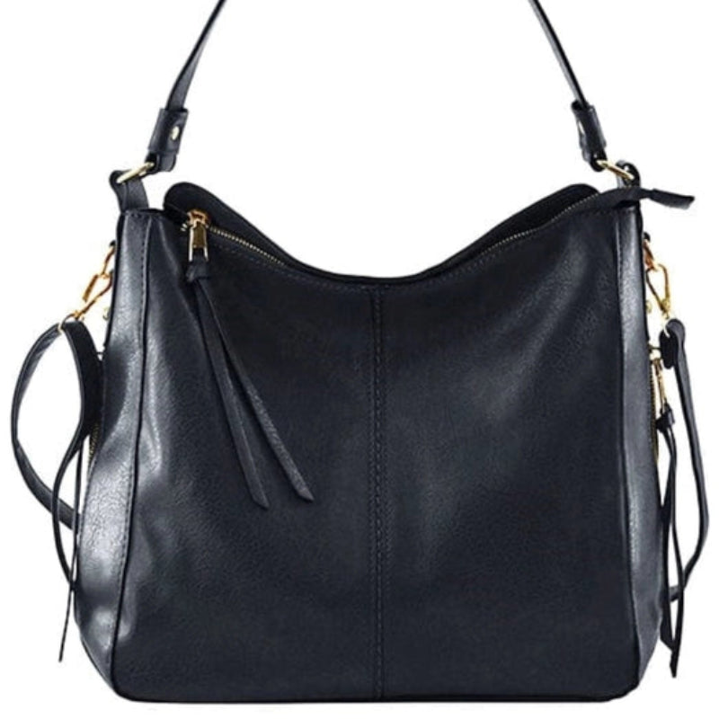 Handbag - MW - Selina Hobo Bag - Black