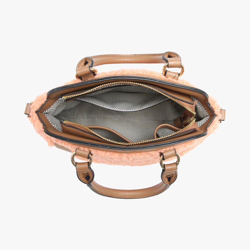 Handbag - JC - McKay Sherpa Satchel - (M2360 - BK)