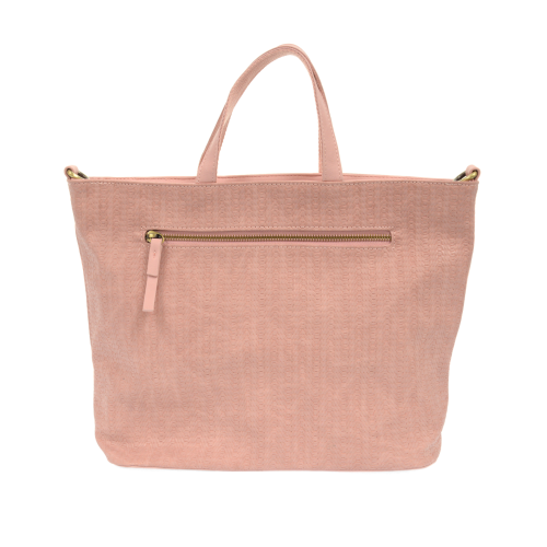 Handbag - Woven Convertible Shopper - Pink Blossom
