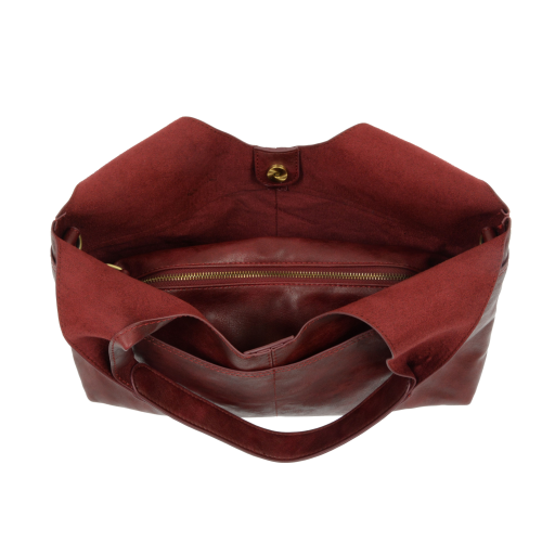 Handbag - Val 4 Pocket Hobo 2 in 1 - Saddle Brown