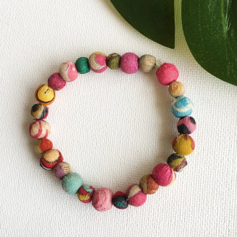 Bracelet - WF - Kantha (BR-3085)