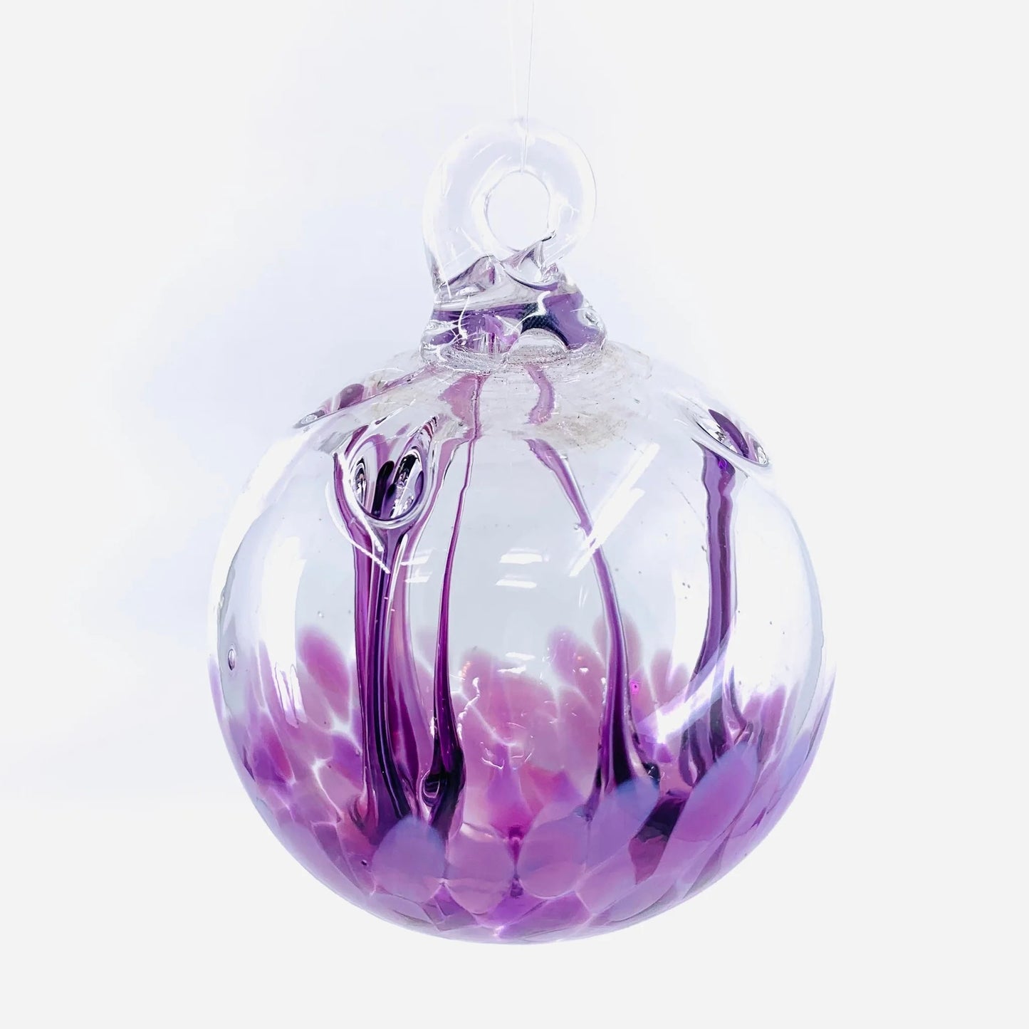 Handblown Glass - Witch Ball - Lavender - 3"