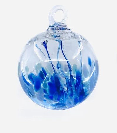 Handblown Glass - Witch Ball - Raindrop - 4"