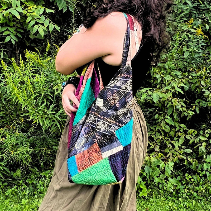 Handbag - DG - Samosa Kantha Bag