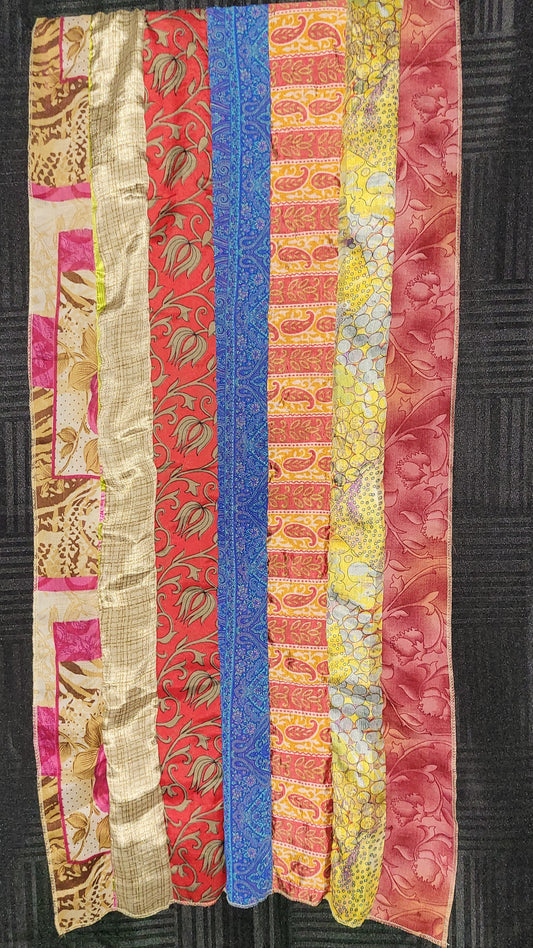 Scarf - Handmade - Sari Silk Medley