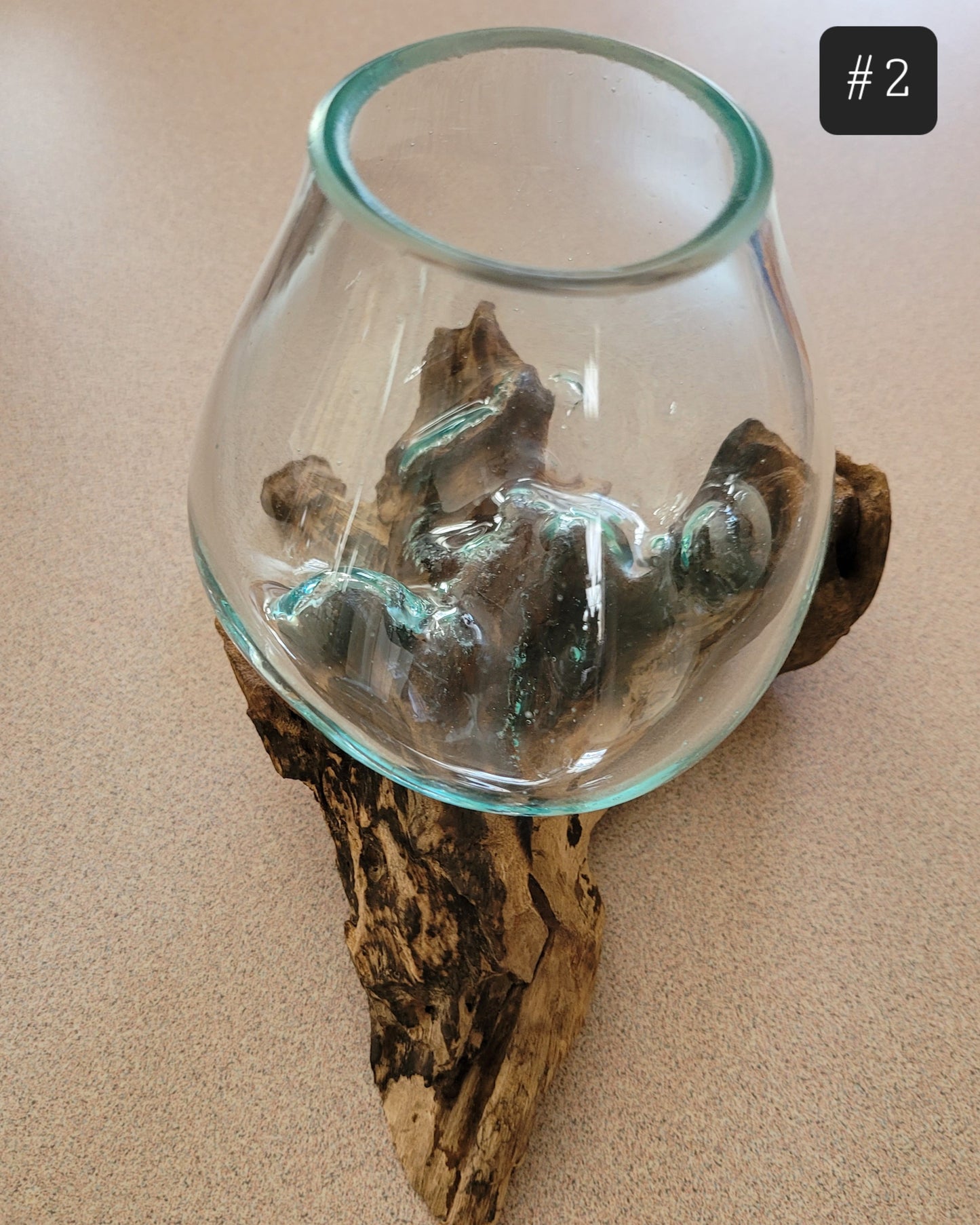 Glass & Driftwood Bowl