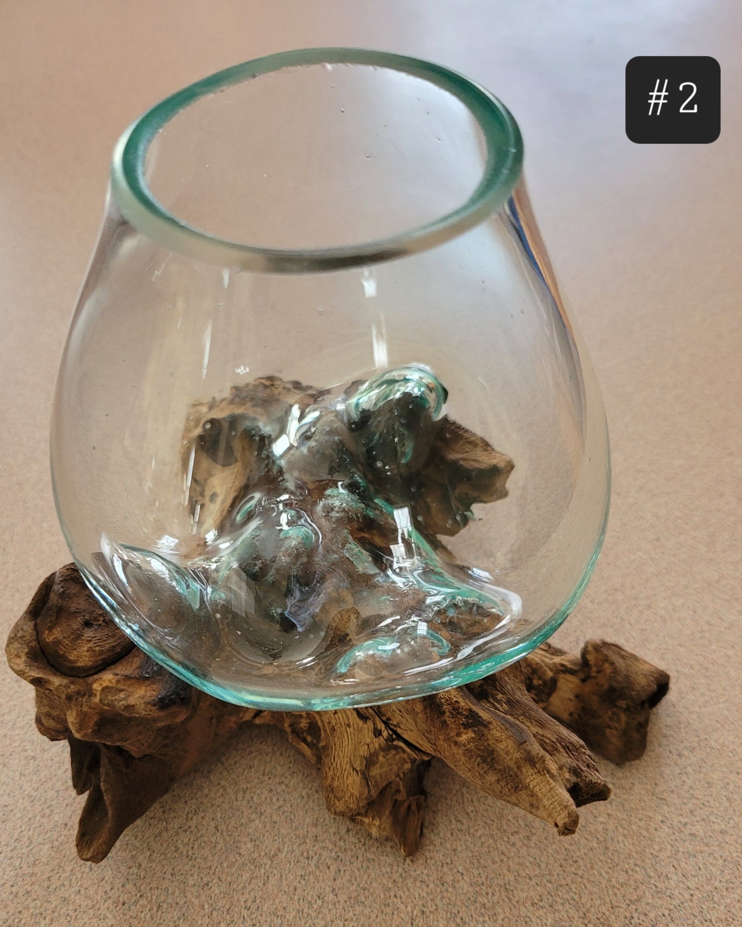 Glass & Driftwood Bowl