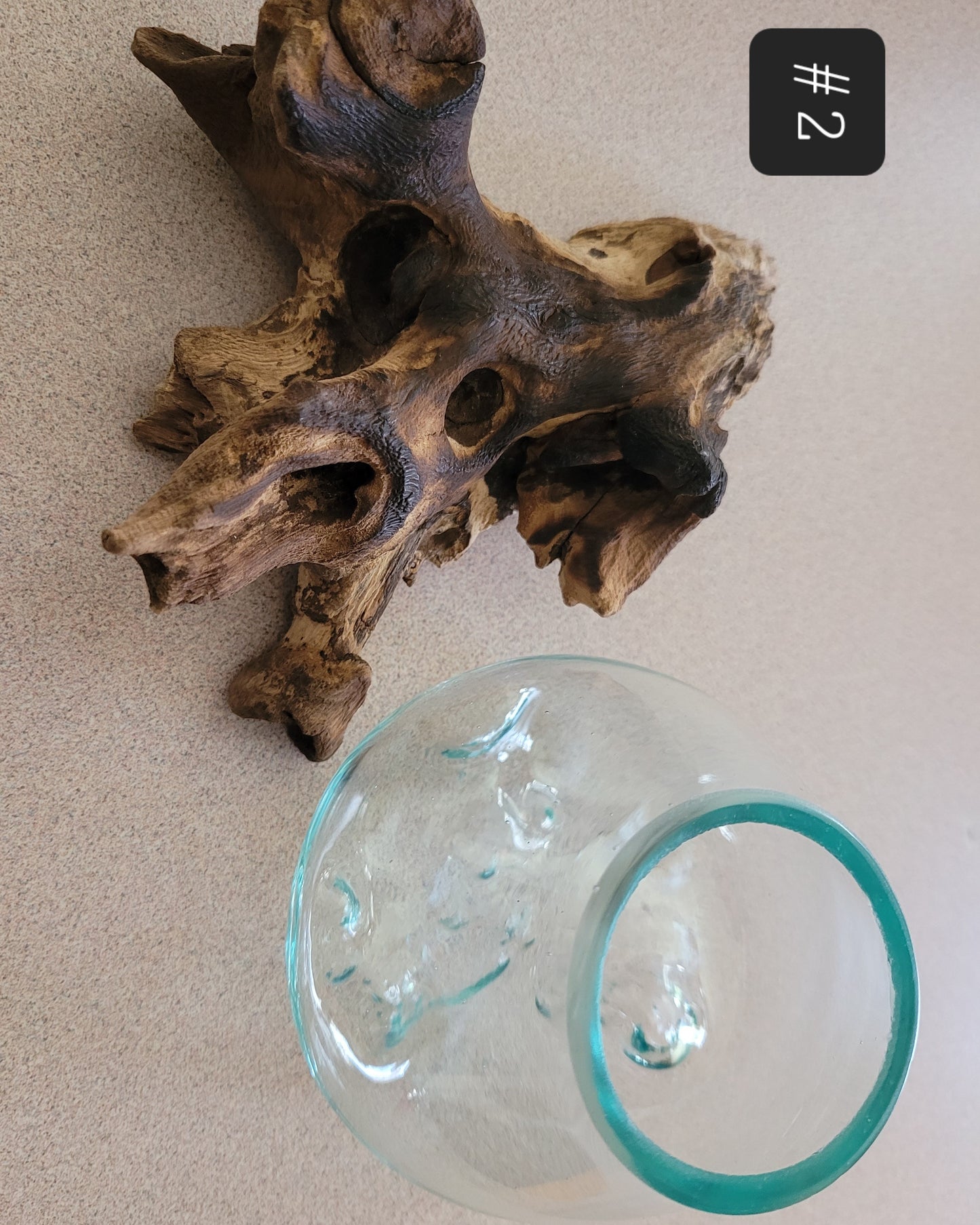 Glass & Driftwood Bowl