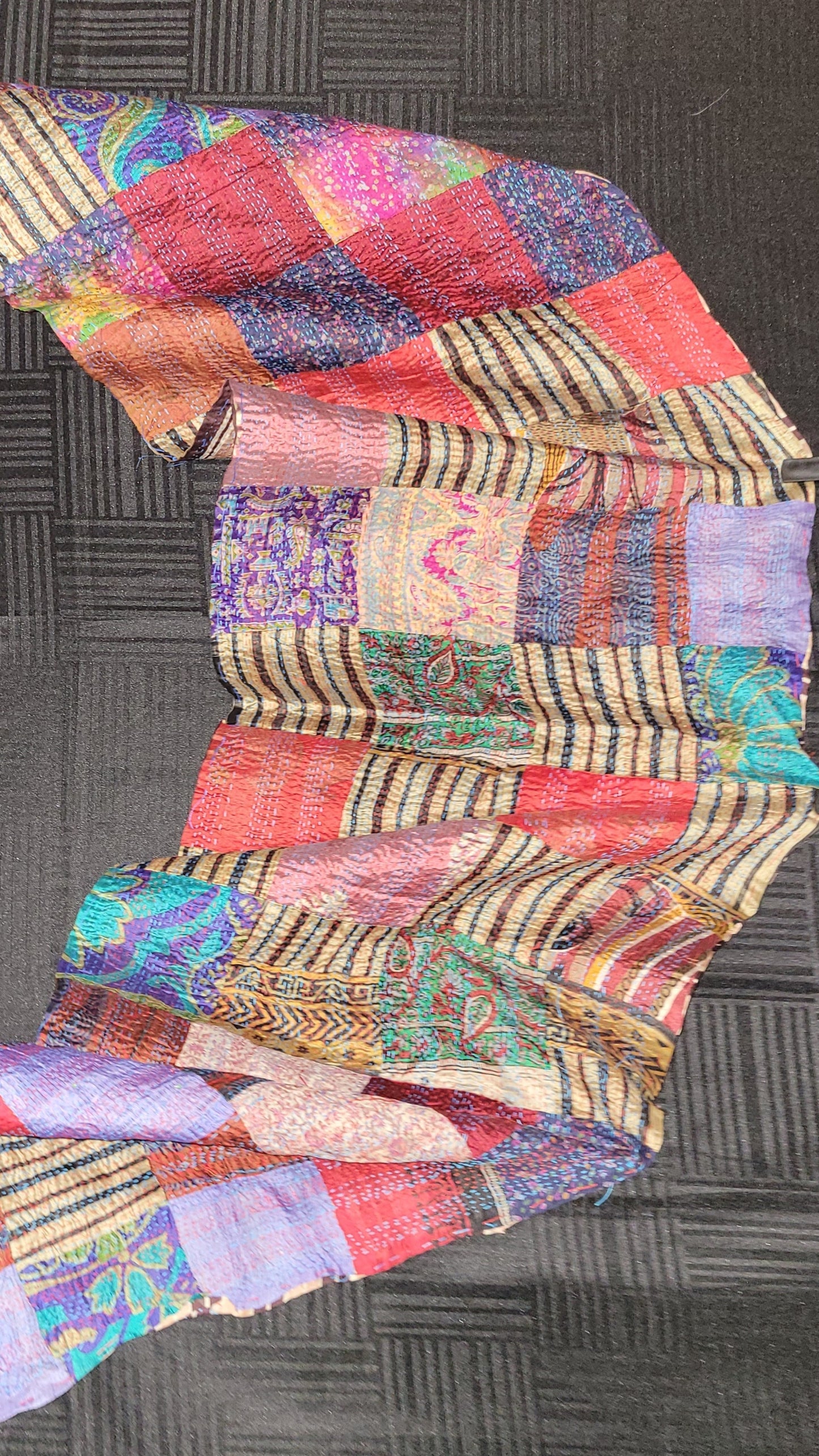 Scarf - Handmade, Kantha Stitched Scarf