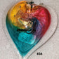 Handblown Glass - Heart #34