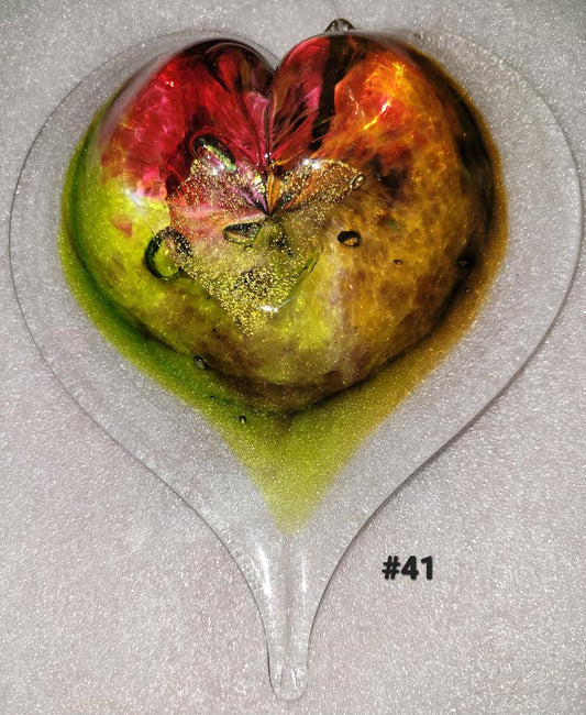 Handblown Glass - Heart #41