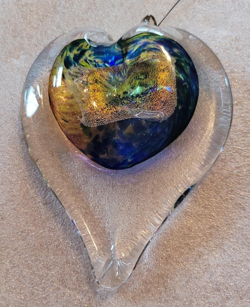 Handblown Glass - Heart #31
