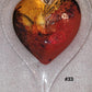 Handblown Glass - Heart #33