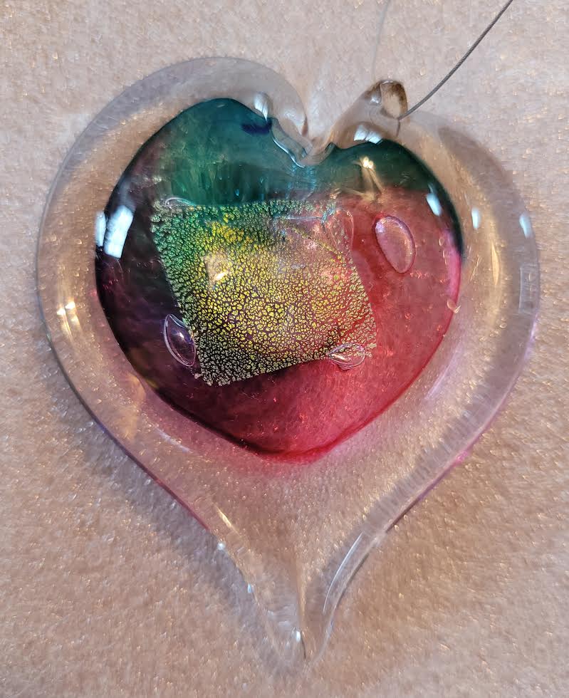 Handblown Glass - Heart #30