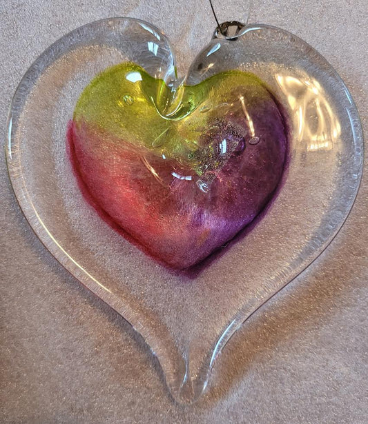 Handblown Glass - Heart #28