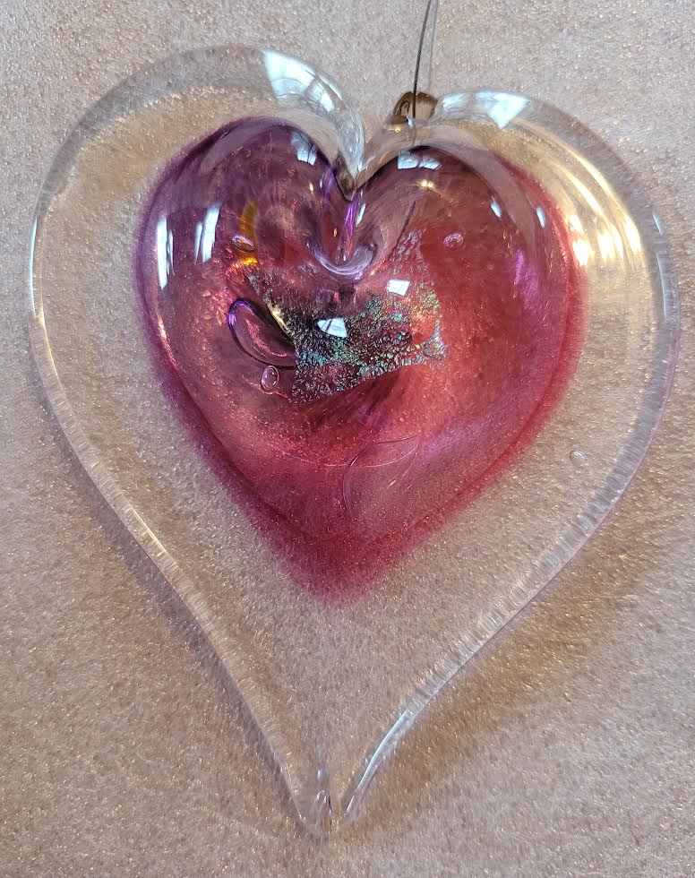 Handblown Glass - Heart #23