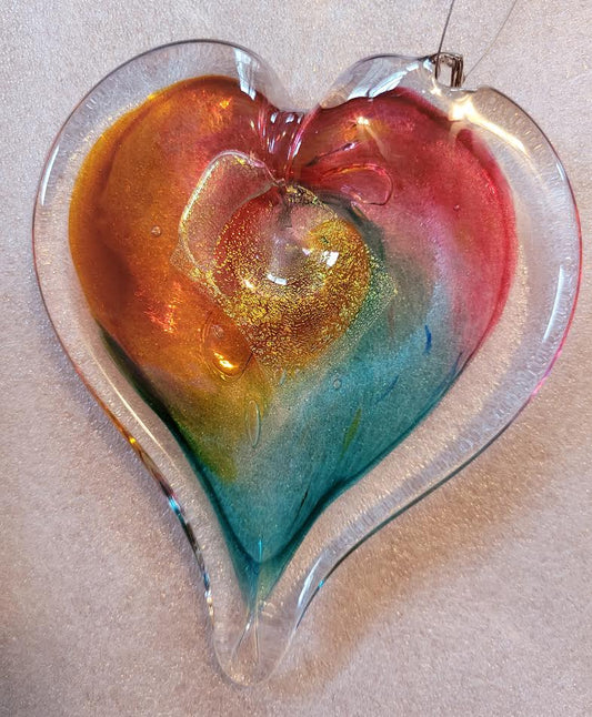 Handblown Glass - Heart #27