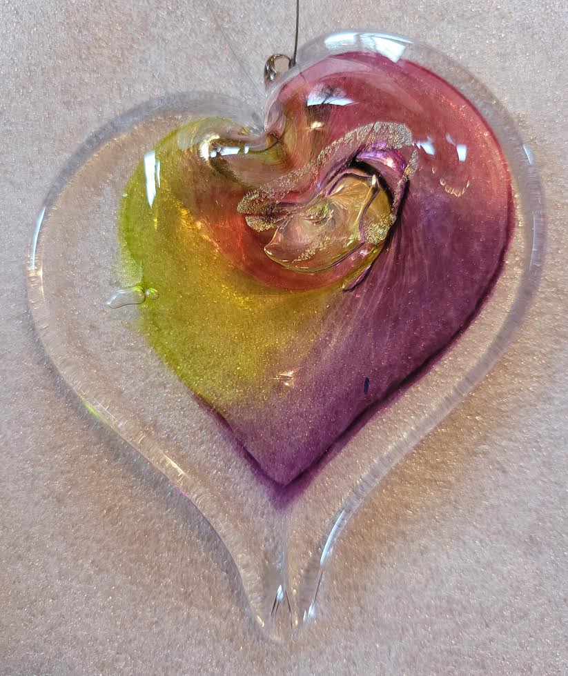 Handblown Glass - Heart #29
