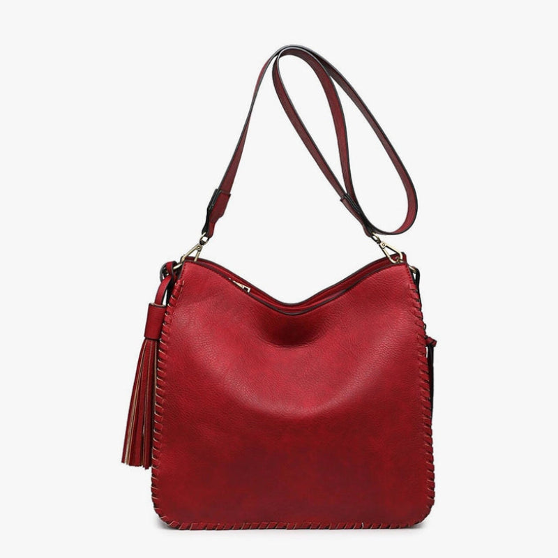 Handbag - JC - Nina Crossbody - Wine (M1888-WN)