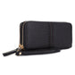 Handbag - MW - Sherrie Double Zipper Wallet Clutch - Black
