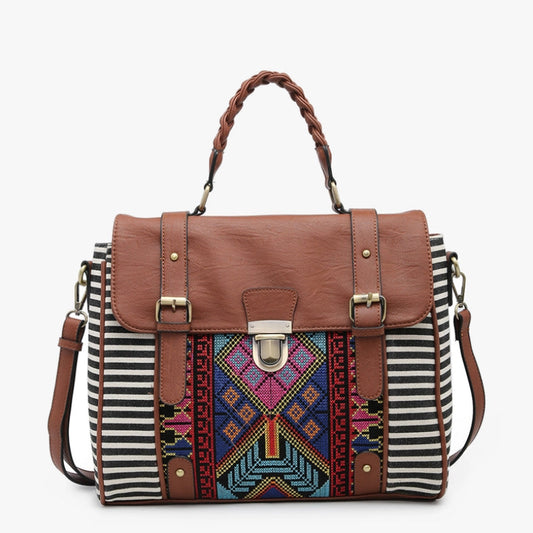 Handbag - JC - Harlow Satchel - Black (M1944-BK)