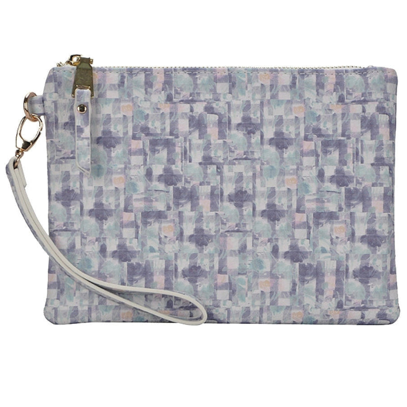 Handbag - MW - Gingham Clutch/Wristles