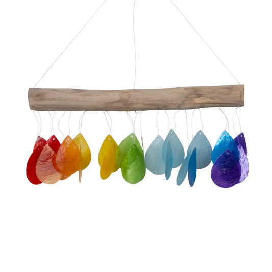Windchime - BI - Capiz - Teardrop Rainbow