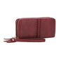Handbag - MW - Sherrie Double Zipper Wallet Clutch - Wine