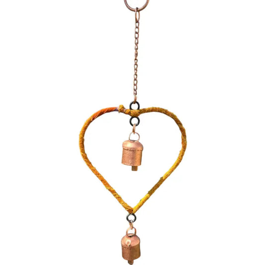 Windchime - HU - Sari Cloth Heart