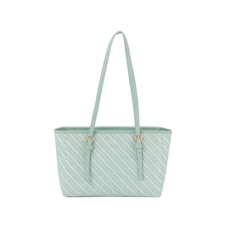 Handbag - MW - Loretta Straw Tote - Teal
