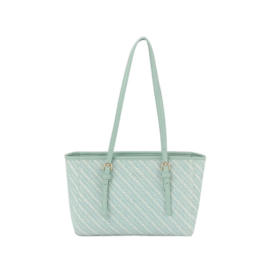 Handbag - MW - Loretta Straw Tote - Teal