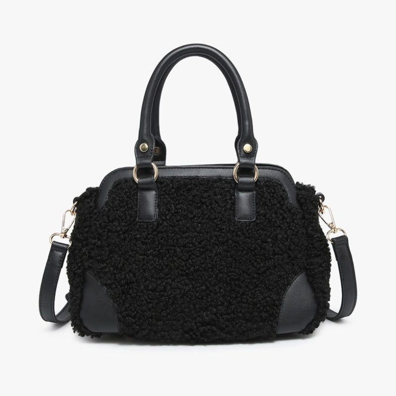 Handbag - JC - McKay Sherpa Satchel - (M2360 - BK)
