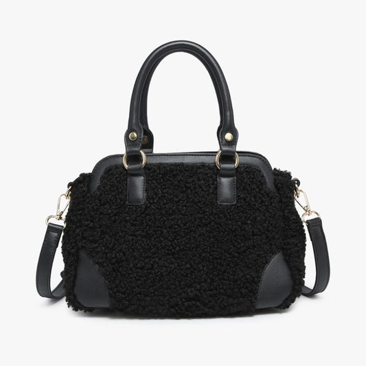 Handbag - JC - McKay Sherpa Satchel - (M2360 - BK)
