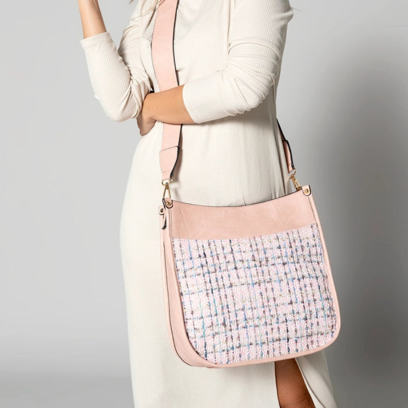 Handbag - JC - Chloe - Pink Tweed (M1977TWD-PK)