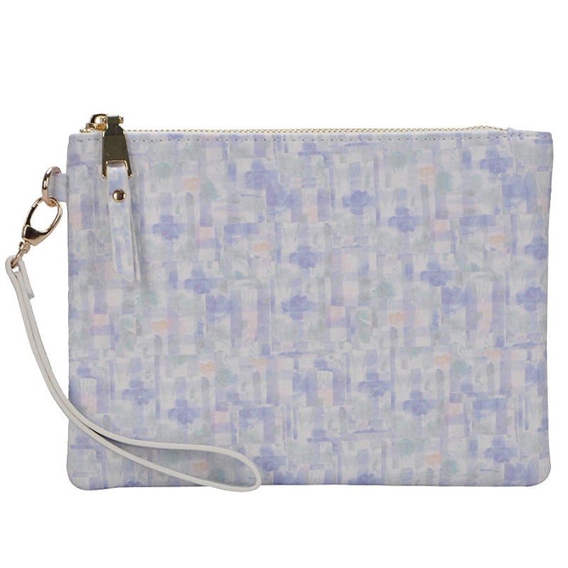 Handbag - MW - Gingham Clutch/Wristles