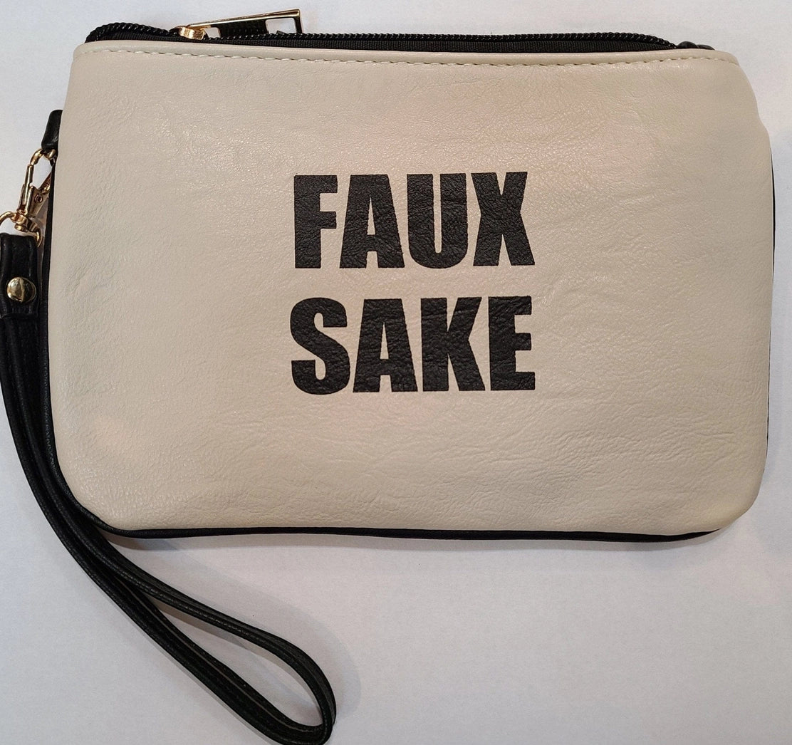 Handbag - MW - "Faux Sake" Wristlet