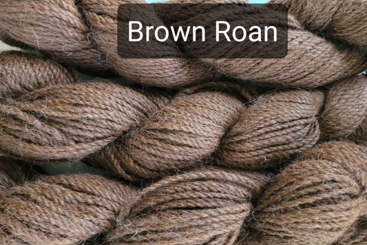 Alpaca Yarn - Brown Roan Heather