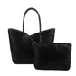 Handbag - MW - Stitch Trim Tote 2 in 1 - (COL0012- BK)