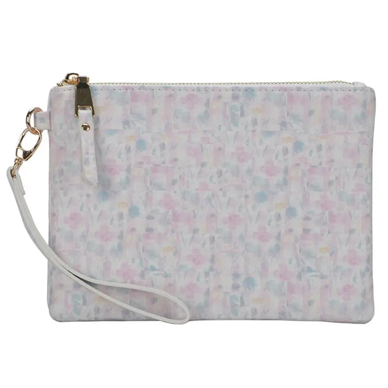 Handbag - MW - Gingham Clutch/Wristles