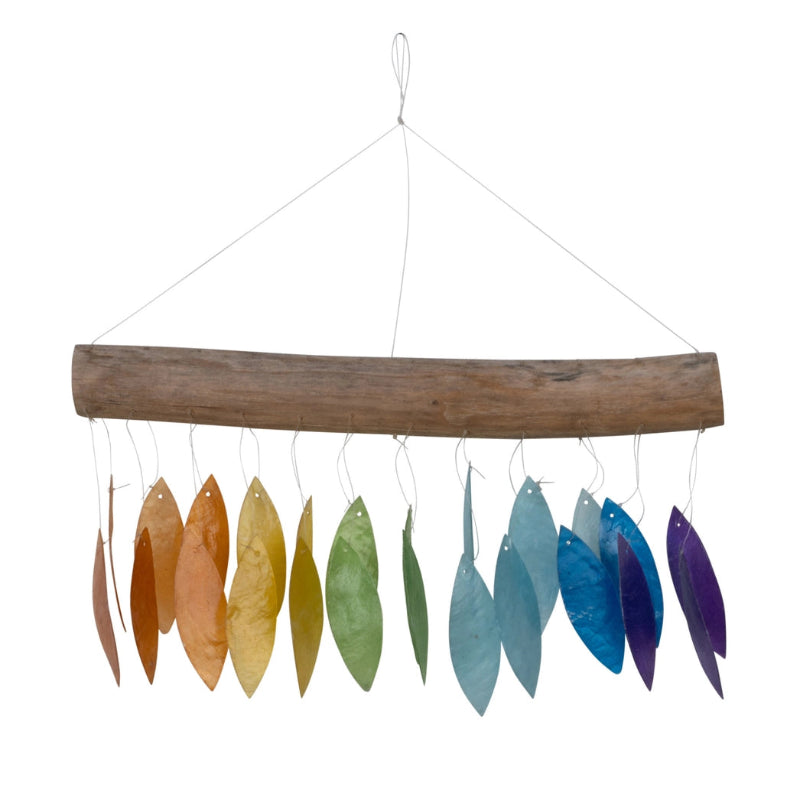 Windchime - BI - Capiz - Double Point Rainbow